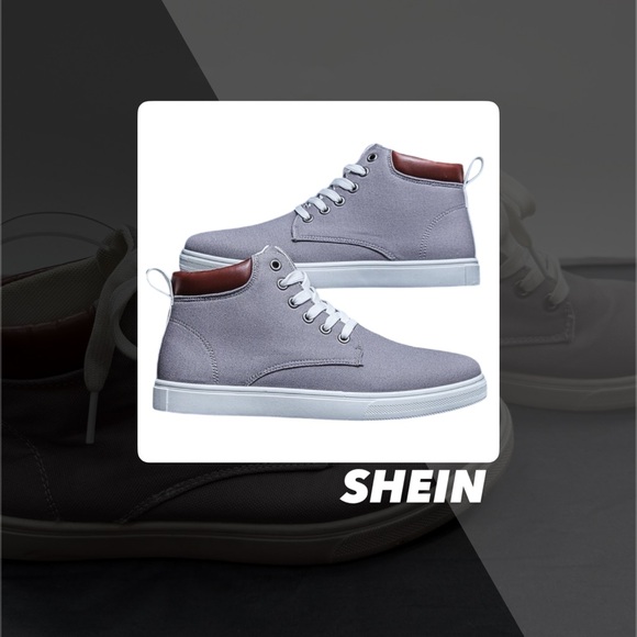 EUC SHEIN Lace Up High Top Sneaker - Picture 1 of 12